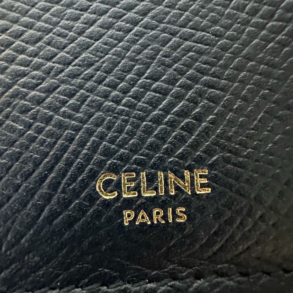 CELINE(セリーヌ) コインケース コンパクト ジップドカードホルダー 黒