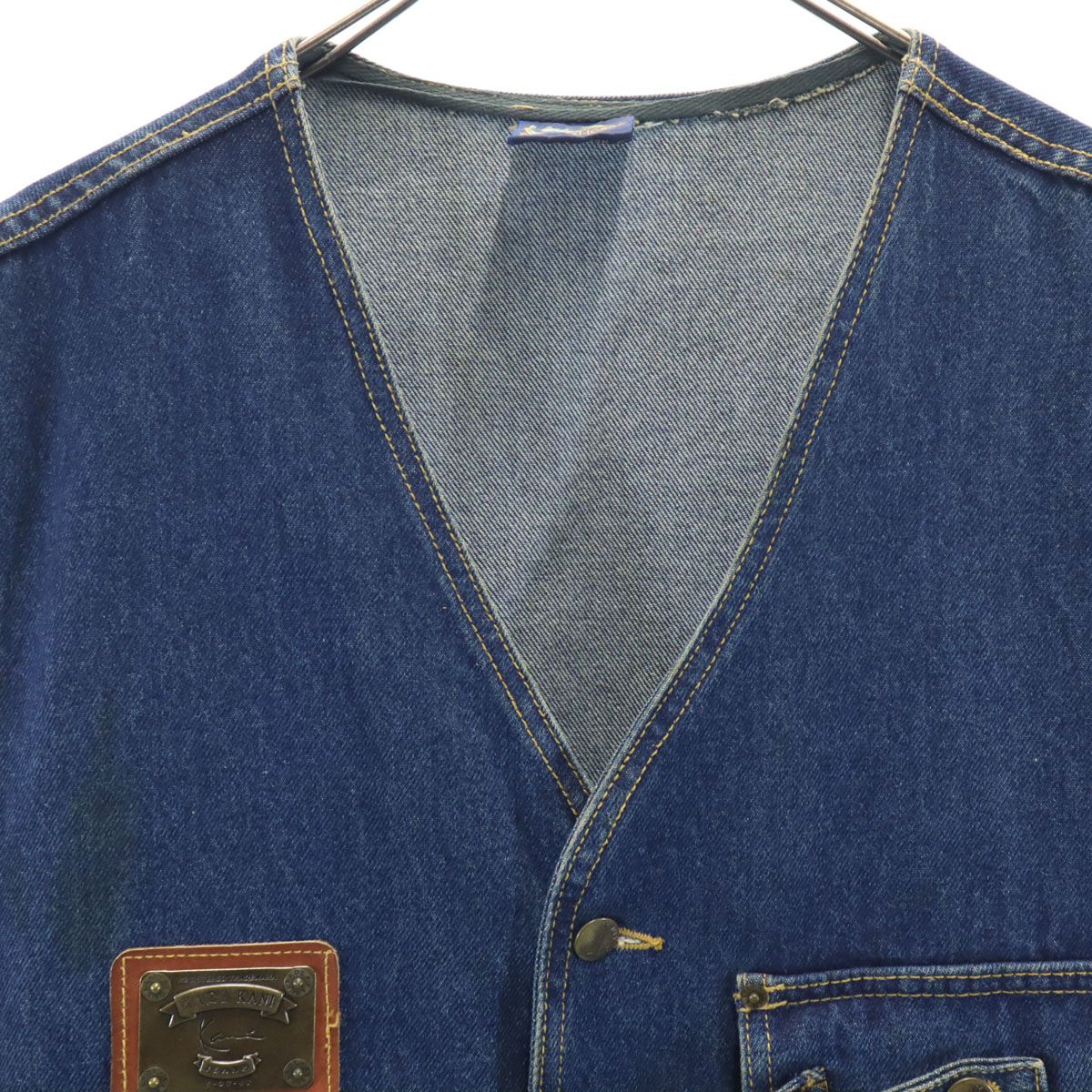 カールカナイ　Kani Jeans ノースリーブ　デニムベスト Lサイズ カールカナイ Kani Jeans ノースリーブ デニムベスト Lサイズ