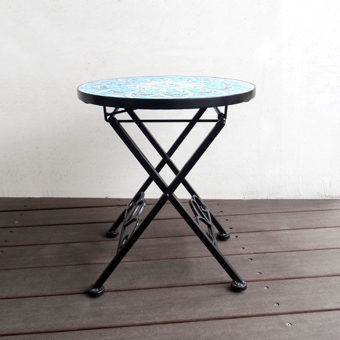 ガーデンテーブル カフェテーブル タイルミニテーブル インテリア テーブル ガーデンテーブル カフェテーブル タイルミニテーブル