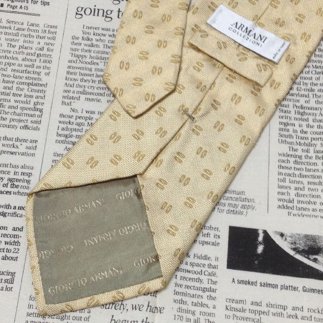  アルマーニ コレツィオーニ Armani Collezioni コレッツィオーニ 微光沢 ネクタイ イタリア製 シルク パターン柄 ミックス H-006810 ゆうパケット ネクタイ 小物