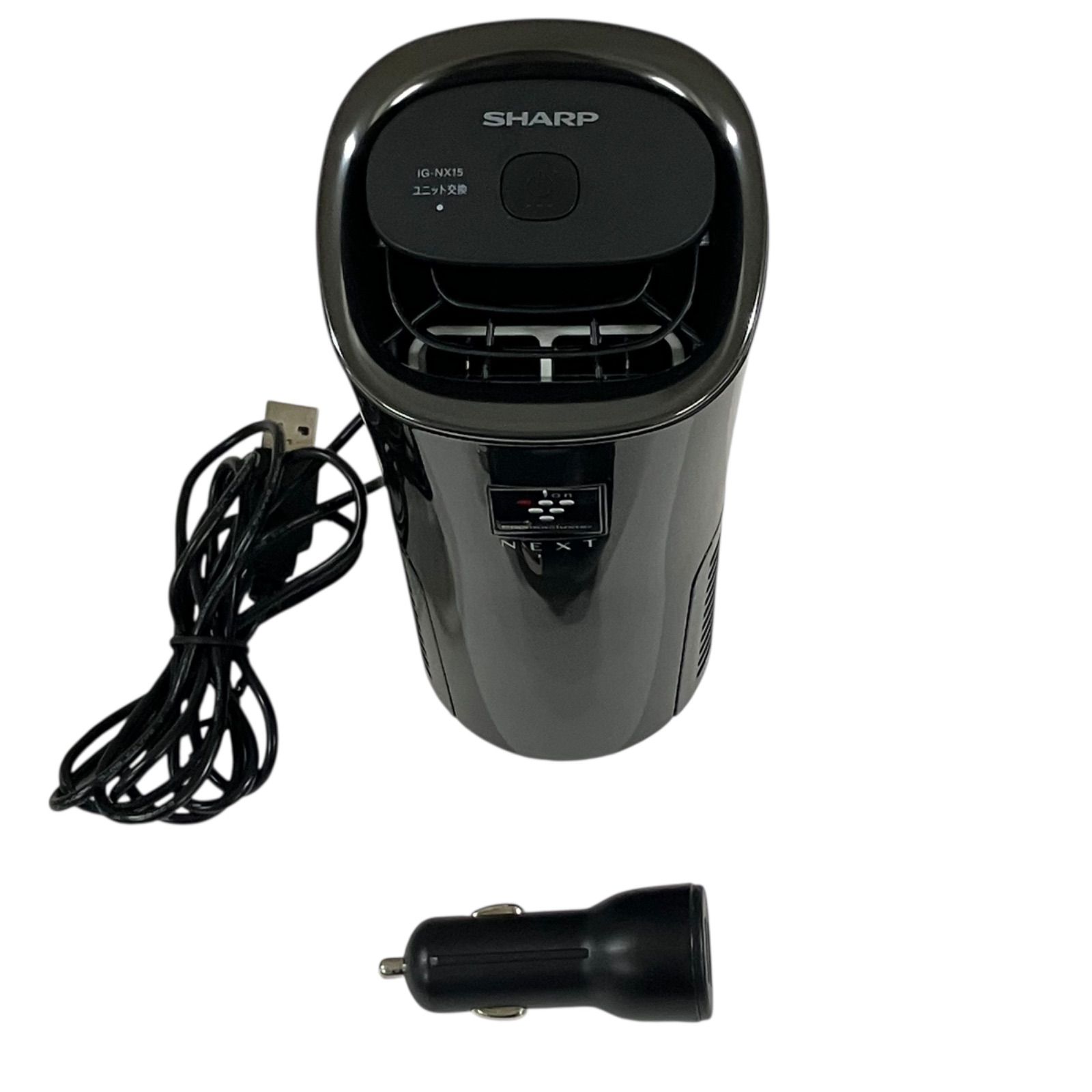 MY87 車用空気清浄機 シャープ プラズマクラスターNEXT搭載モデル車載タイプ IG-NX15-B