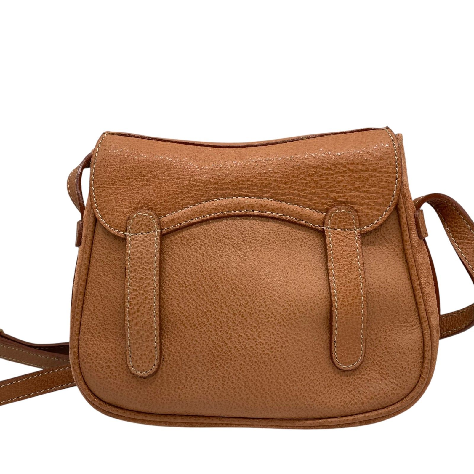 GUCCI オールド グッチ キャメル ショルダーバッグ レザー 中ベタなし ヴィンテージグッチ 2way ショルダーバッグ ハンド キャメル レザー