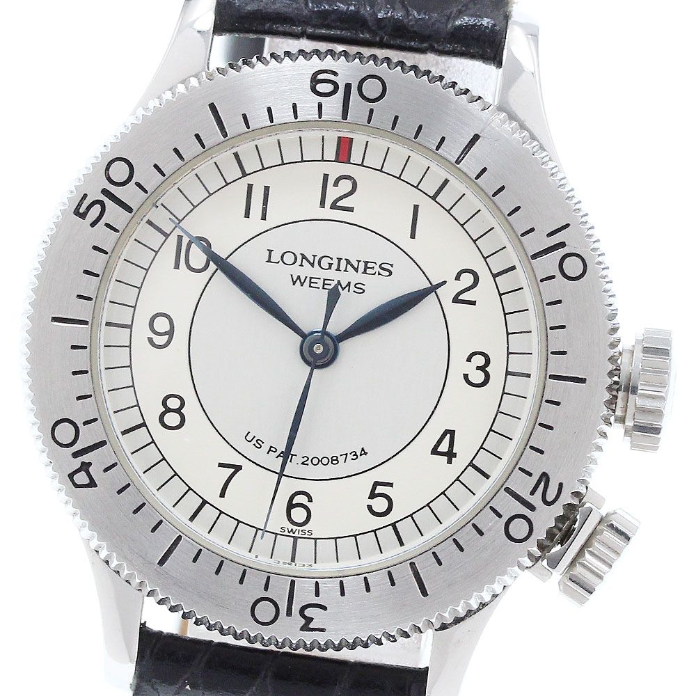 ロンジン LONGINES L2.606.4 ウィームス パイロット 1000本 手巻き メンズ_914689