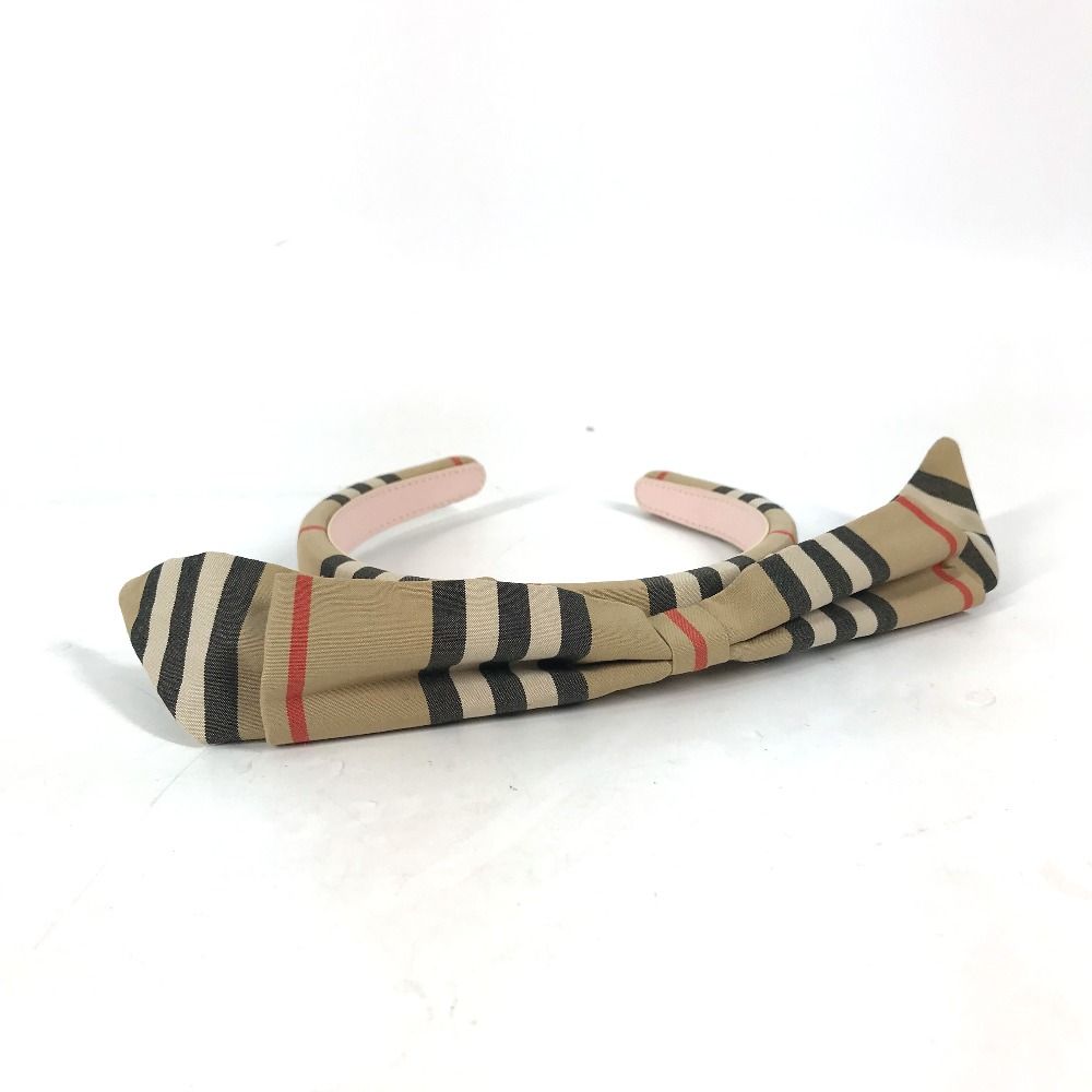 Burberry カチューシャ BURBERRY バーバリー カチューシャ チェック リボン キャンバス