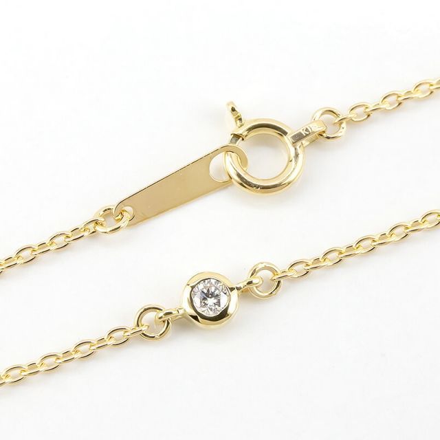 18金 アンクレット メンズ ダイヤ 18k ダイヤモンド 一粒 つけっ