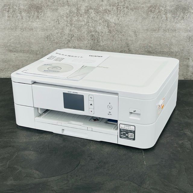 インクジェットプリンター 動作保証 brother ブラザー DCP-J528N 複合機 ホワイト プリビオ 印刷枚数12枚 094041|23160