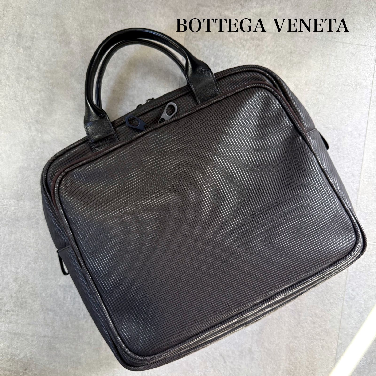 BOTTEGA VENETA ボッテガヴェネタ マルコポーロ ビジネスバッグ ブリーフケース ハンドバッグ ダークブラウン メンズ 鞄