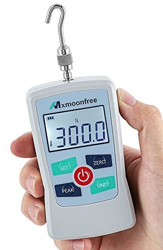 300N Mxmoonfree フォースゲージ デジタル プッシュプルスケール プッシュプルゲージ プッシュプルメーター +/-1%高精度 精密 LCD 日本語取扱説明書付き（300N）