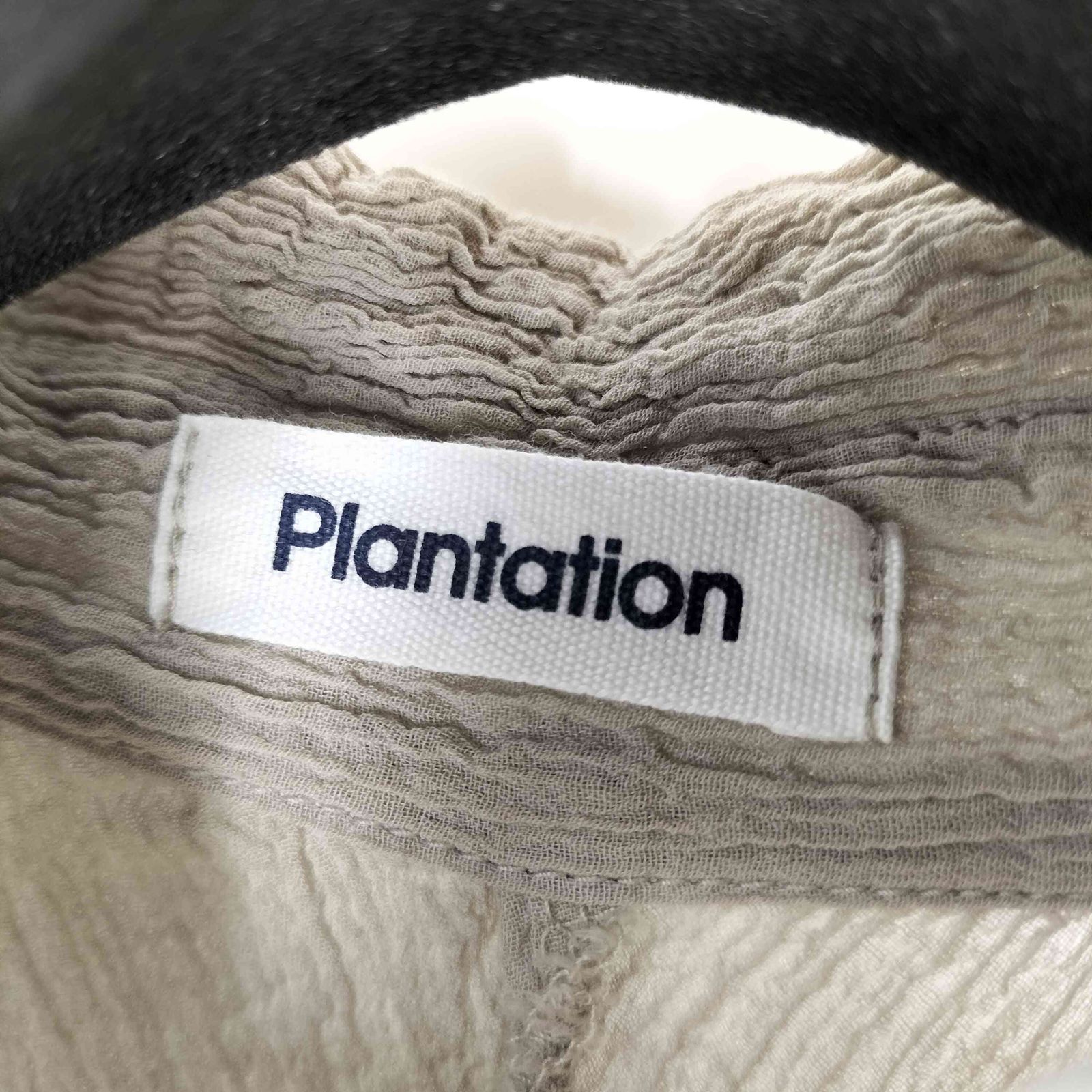 プランテーション Plantation シャーリングスタンドカラーL/Sシャツ 楊柳 レディース JPN：M 