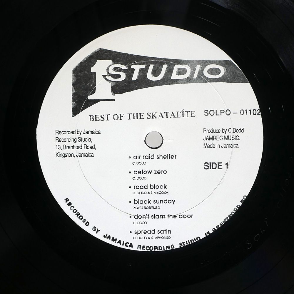 ジャマイカLP Skatalites Best Of The Skatalites SOLP01102 Studio One /00250 ジャマイカ盤 SKATALITES/BEST OF/STUDIO ONE SOLPO01102 LP