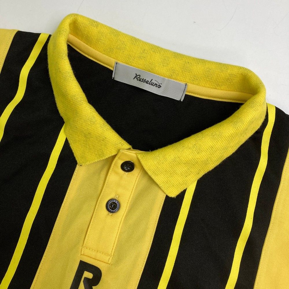 新品　ラッセルノ　ポロシャツ　半袖　イエロー　ルチャ　ポリエステル　サイズ5 サイズ：5 RUSSELUNO ラッセルノ 半袖ポロシャツ ルチャ