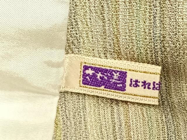 平和屋着物▽本塩沢　やまだ織　200色　単衣　縞　さが美扱い　正絹　逸品　AAAV2824fy 平和屋着物▽本塩沢 やまだ織 200色 単衣 縞 さが美扱い 正絹 逸品