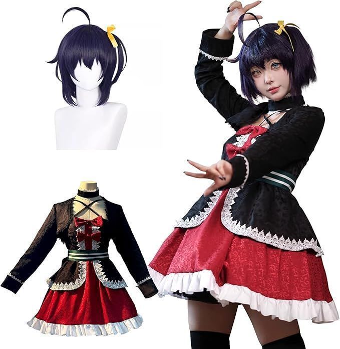 中二病でも恋がしたい たかなしりっかクリスマス コスプレ 衣装 ウィッグ付き 豪華セット cosplay 大人用 仮装 文化祭 ステージ服 ハロウィン クリスマス