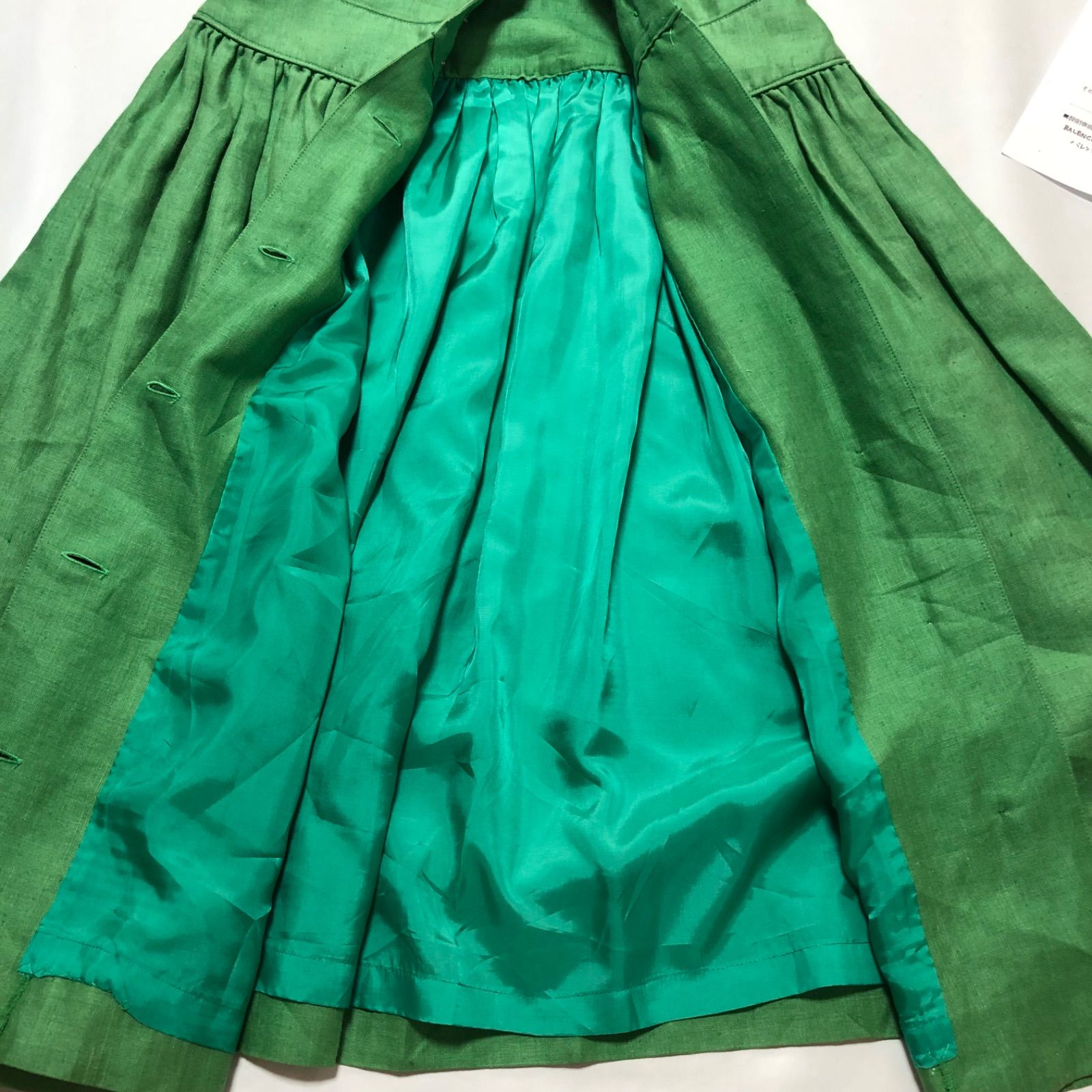 □希少リネン製□BALENCIAGA バレンシアガ リネンロングワンピース 