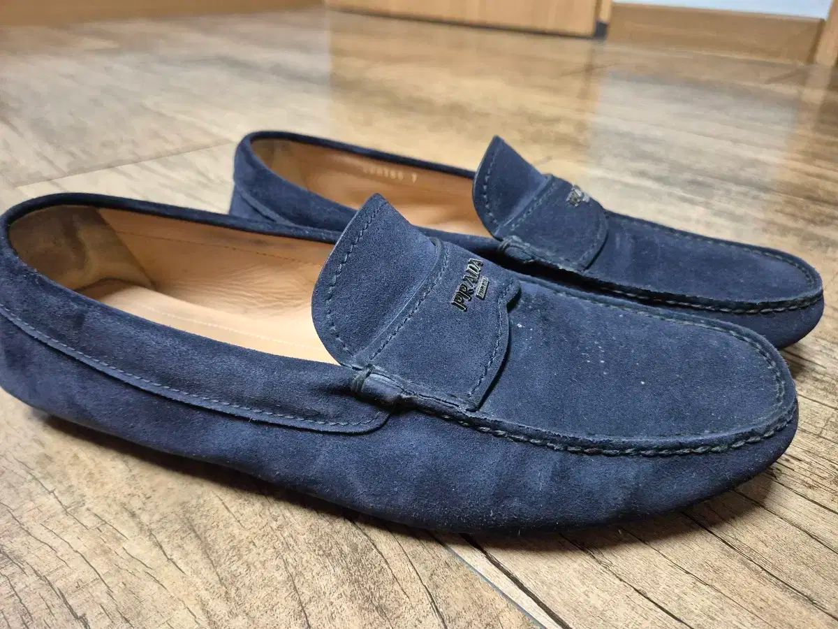 PRADA メンズ スウェード ローファー ドライビング シューズ 270mm