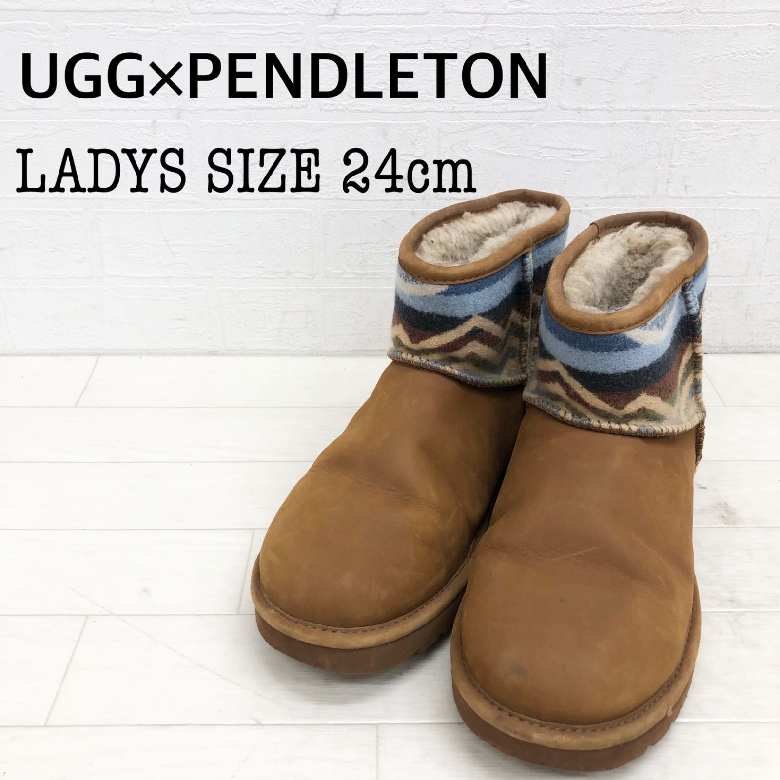 ま1〓 ⑤UGG PENDLETON アグ ペンドルトン ムートンブーツ レディース 