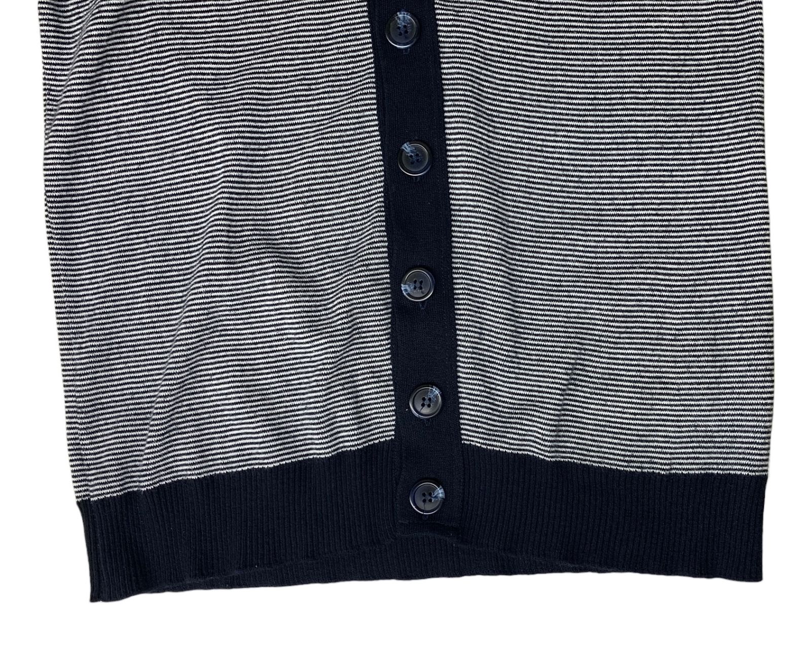 EVISU (エヴィス) 長袖カーディガン ボーダー ボタン コットン S 