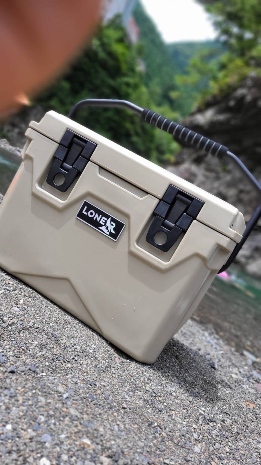 LONER】ハードクーラーボックス 20QT Gray Tan キャンプ 小型