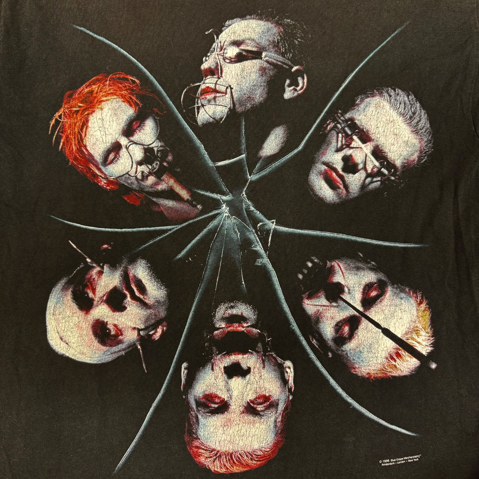 RAMMSTEIN 98年製 コピーライト1998 DELTAボディ バンドTシャツ バンT 