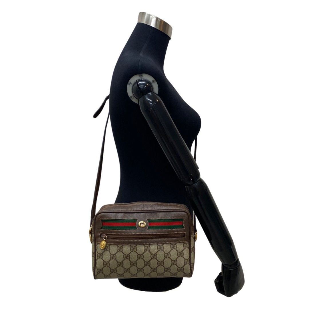 極 美品 GUCCI グッチ オールドグッチ ヴィンテージ シェリーライン GG