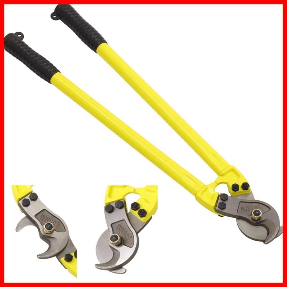 数量 工具 番線カッター 省力化 長い柄 業務用 ワイヤーカッター 5cm 最大開口 大型ハンドル 60cm 全長 両刃式 ケーブルカッター 太物 iimono117