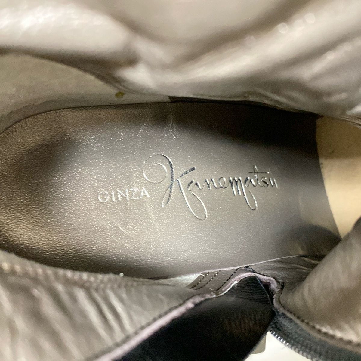 GINZA Kanematsu ギンザカネマツ ロングブーツ 23 1|2D レディース - 黒 レザー KIN-KAAI_COM