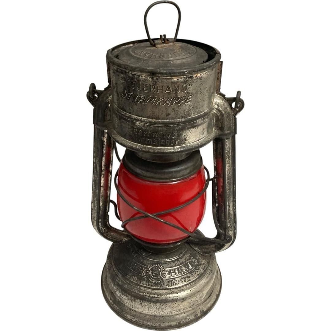売切り一点 Feuerhand 276 baby sturmkappe germany ドイツ フュアハンド ランタン 赤 グローブ 次回入荷完全未定
