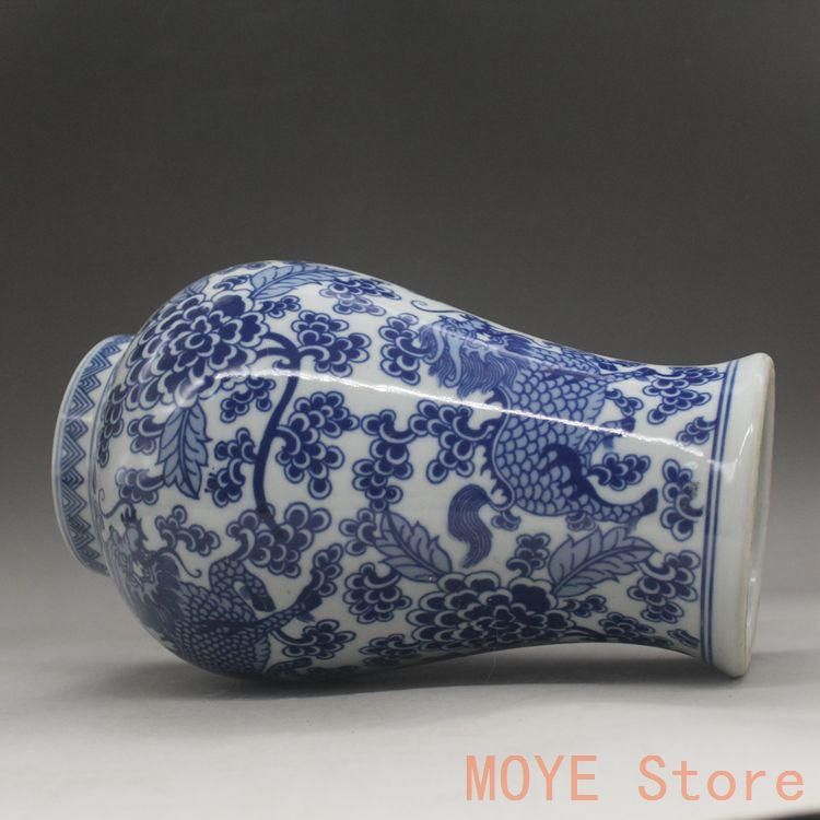青花釉下彩麒麟花将軍缶 景徳鎮 陶磁器 装飾品 現代工芸品 美術品 置物 青花釉下彩麒麟花将軍缶 景徳鎮 陶磁器 装飾品 現代工芸品 美術