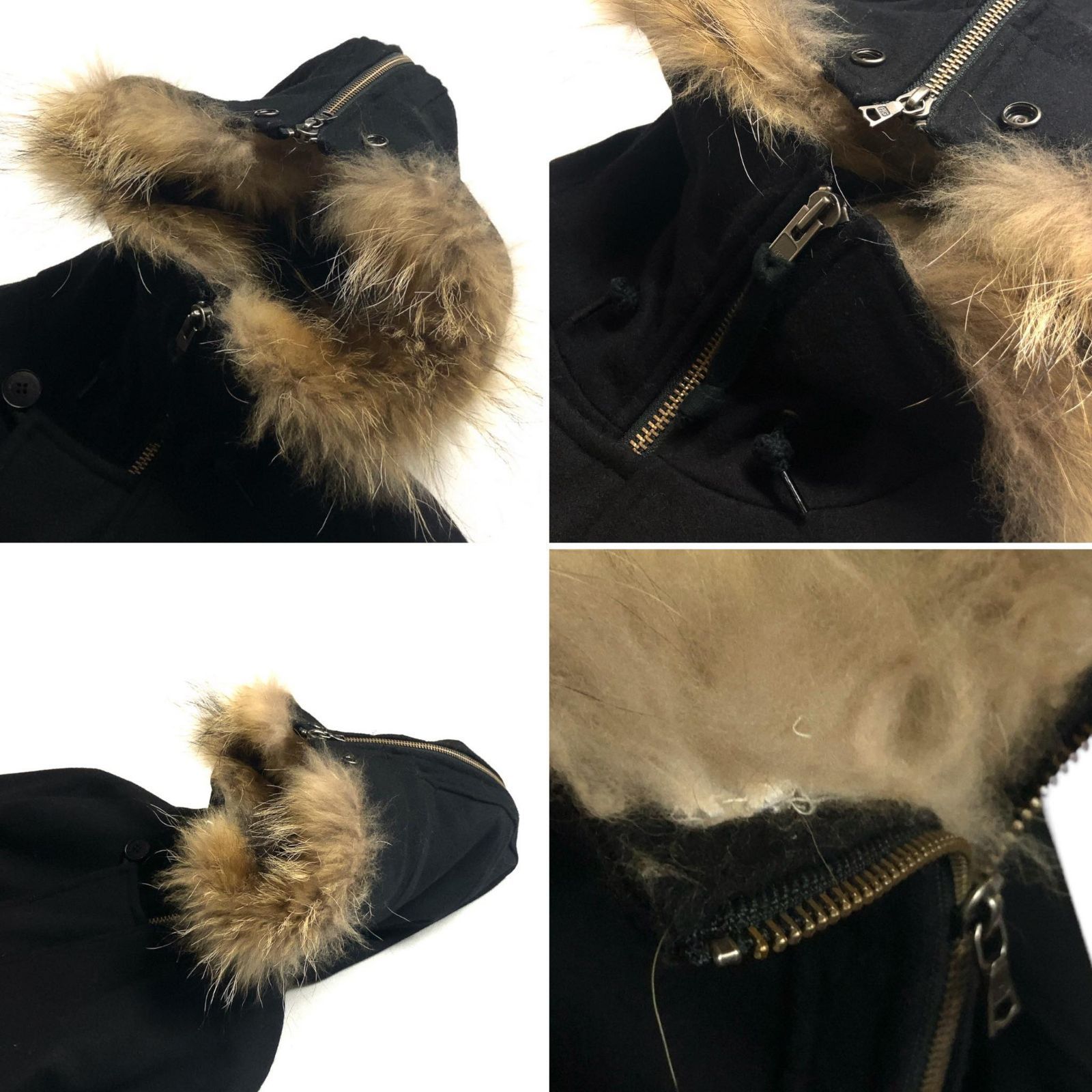 美品】HYSTERIC GLAMOUR ラクーンファーコート M 黒 【公式通販】