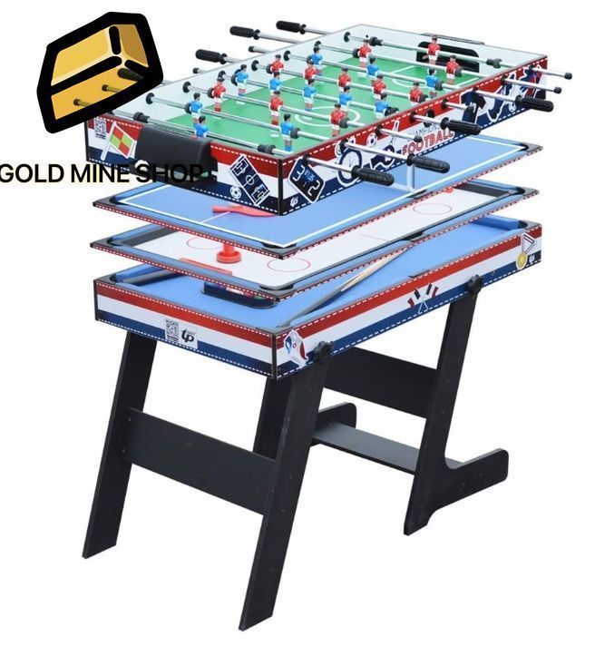 子供向けの4-in-1アーケード＆テーブルゲーム大人用 マルチ折りたたみ式コンビネーションゲームテーブルアーケードセット プールビリヤー