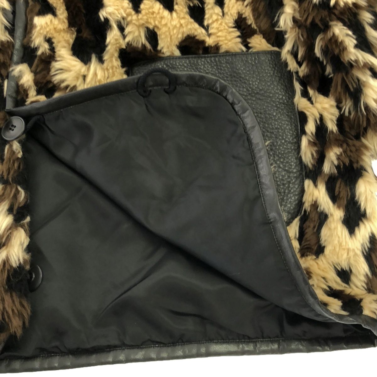 JUNYA WATANABE ジュンヤワタナベ 22AW レザートリミングレオパード  