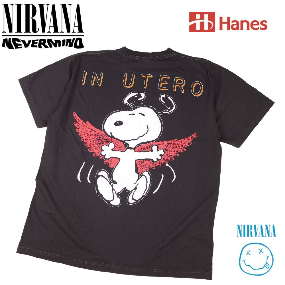 NIRVANA ニルヴァーナ in utero s/s Tシャツ 白 赤 XL