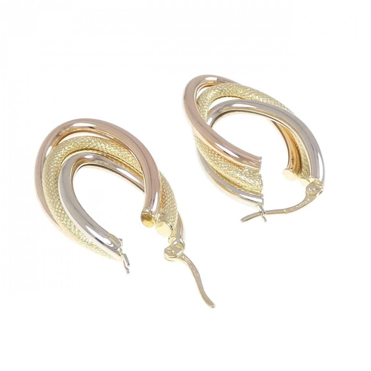 750スリーカラー ピアス 