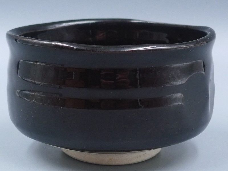 茶道具 瀬戸 名工 加藤春花 作 瀬戸黒 茶碗 共箱付 引き出し黒 - メルカリ