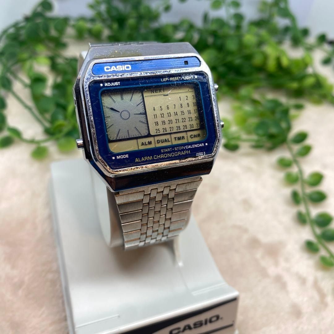 希少 稼動 腕時計　CASIO　カシオ ヴィンテージ　クロノグラフ　AX-210 CASIO カシオ AX-210 デジタル クロノグラフ 美品 稼働品｜Yahoo