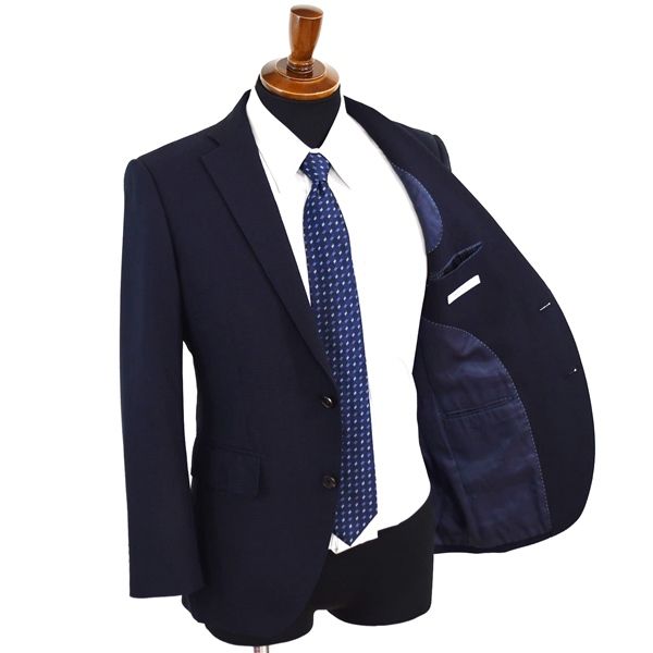 FERIARE BELLO 6つボタン ダブルスーツ L A7 ダークネイビー