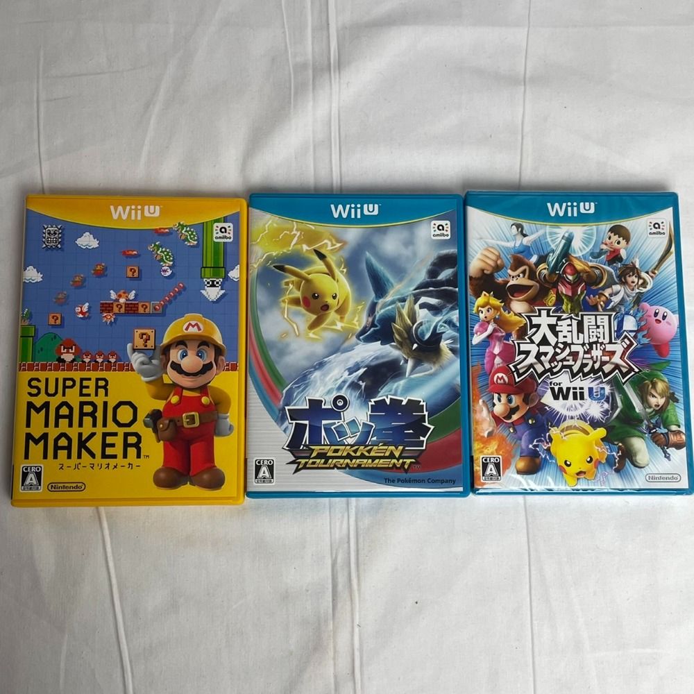 セット売り】【美品】Wii U ソフト 3点セット スマブラ マリオメーカー セット売り】【美品】Wii U ソフト 3点セット スマブラ マリオメーカー
