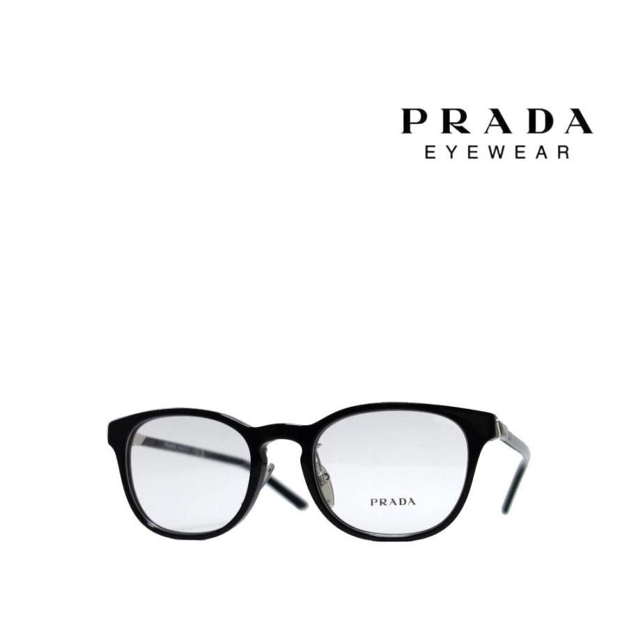 【PRADA】 プラダメガネフレームPR12ZVD1AB-1O1ブラック国内正規品