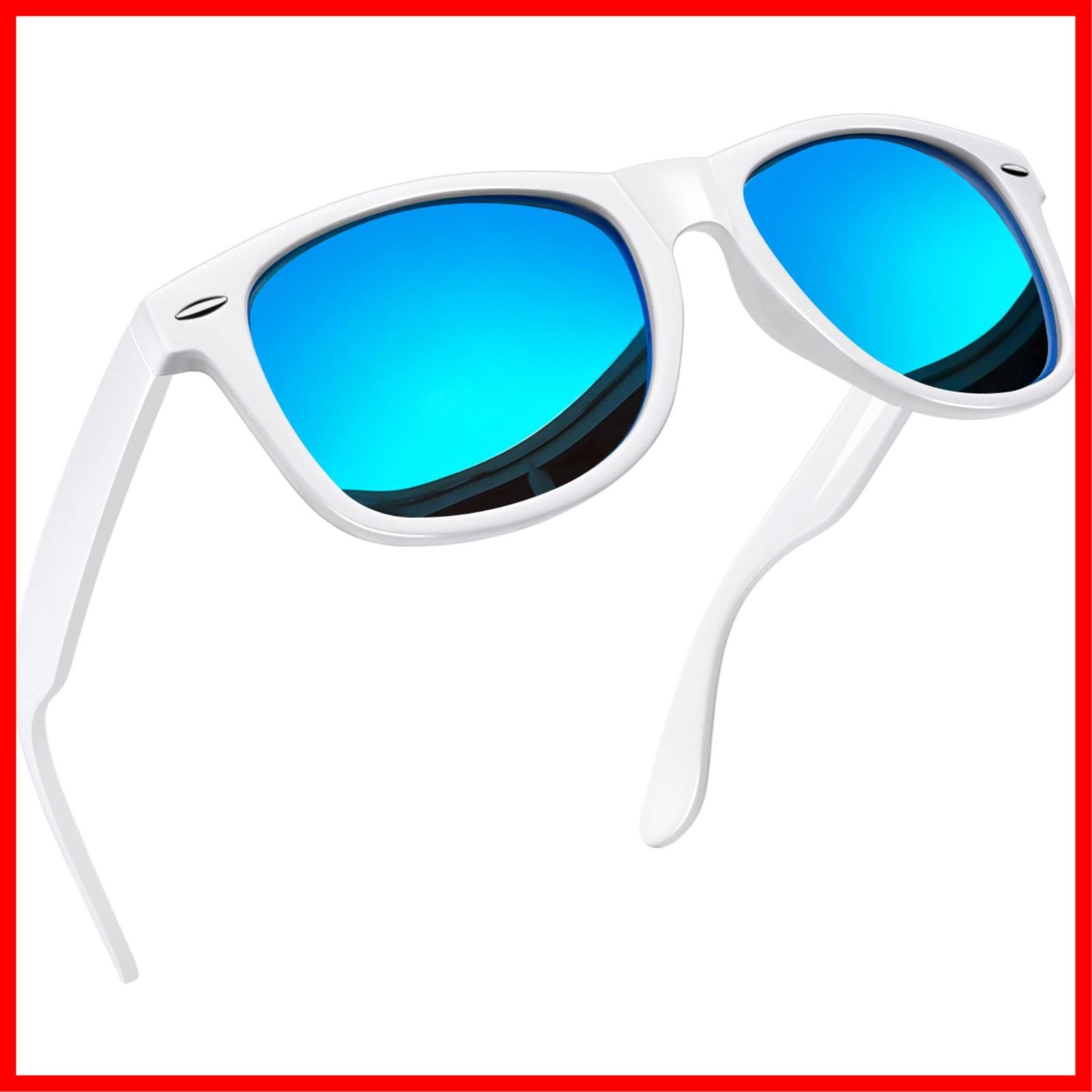 【人気商品】sunglasses 登山用 釣り for バイク 自転車 スポーツ 紫外線カット men UV400 レディース ウェリントン型 運転用 women メンズ 偏光 サングラス [Joopin]