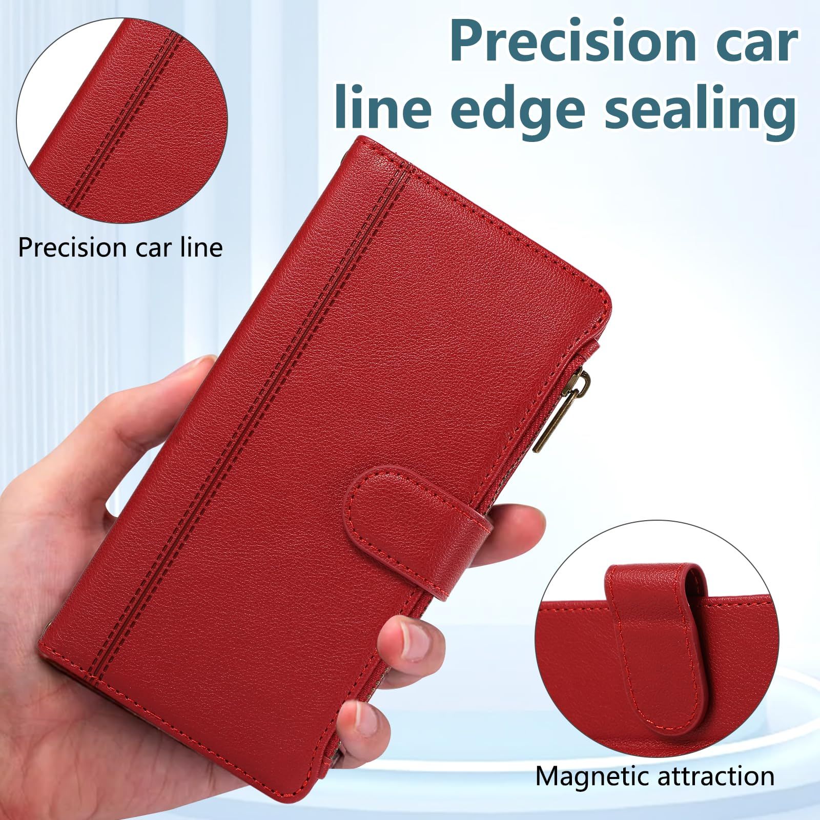 新品 KW-LINK 用の Xiaomi 15T ケース 手帳型 シャオミ15t ケース 手帳型 小銭入れ ファスナー型 シャオミ 15t 携帯カバー  コインポケット カード収納 財布型 Xiaomi15t 手帳型ケース スタンド機能 マグネット式 オッポ シ