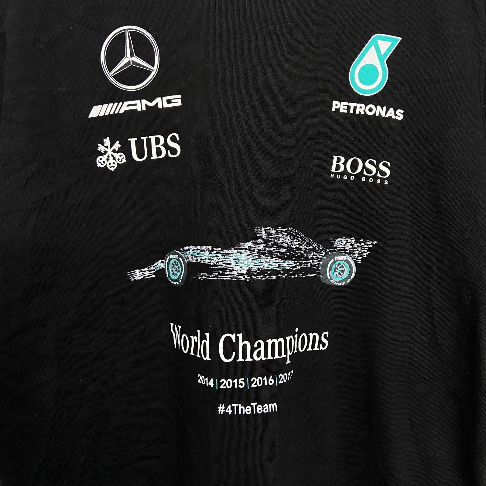 メルセデス AMG ペトロナス F1 チーム 公式 Tシャツ スポンサーロゴ S メルセデスAMGペトロナス F1チーム セットアップ Tシャツ 2023