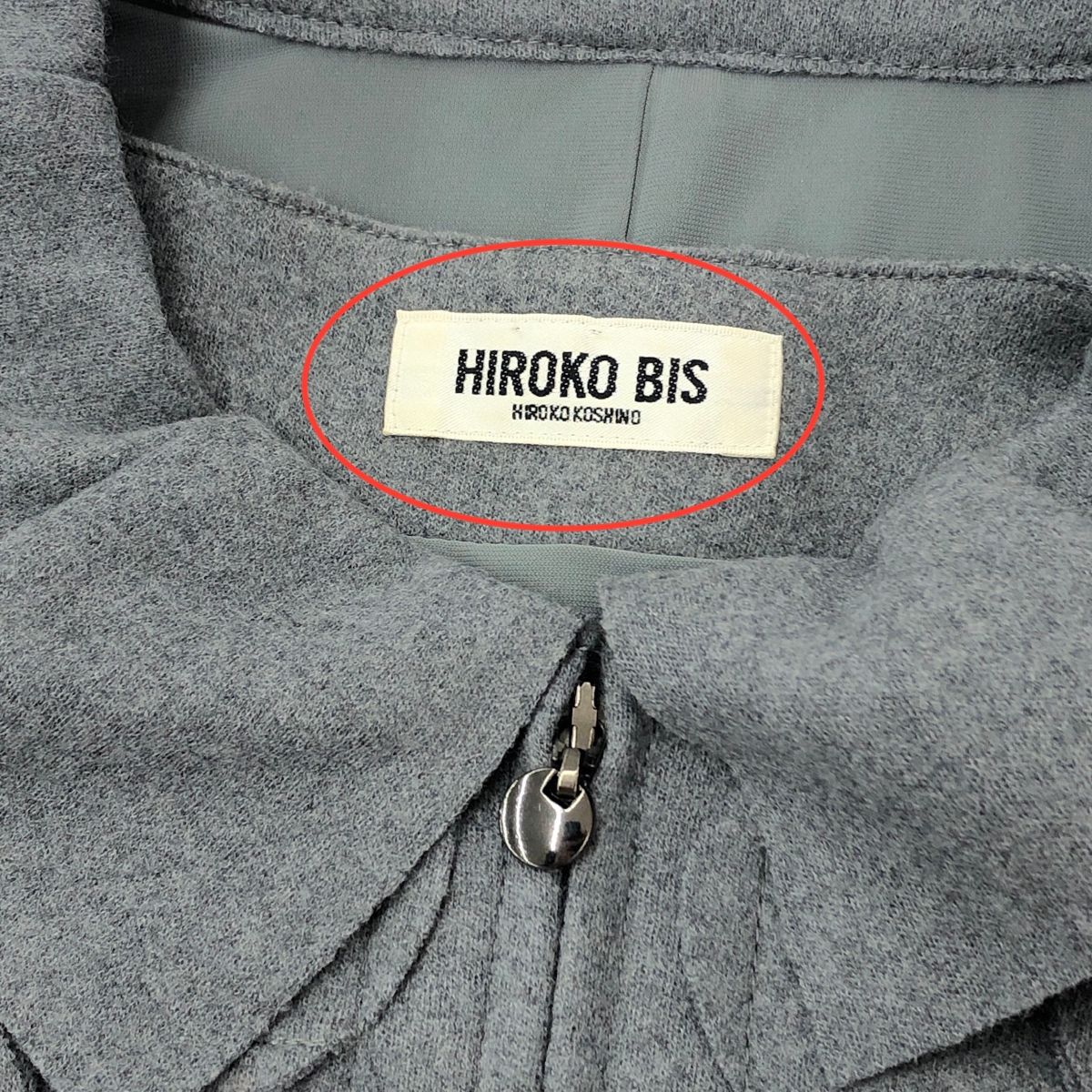 HIROKO BIS ワンピース、ジャケットセット HIROKO BIS ヒロコビス セットアップ サイズ:9 グレー ウール混