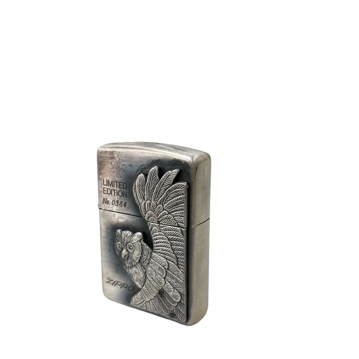 ZIPPO ジッポー ライター フクロウ 1995年製☆動作品☆ - メルカリ
