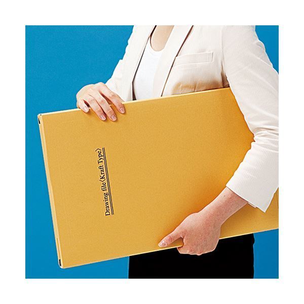 今がお買い得 まとめ TANOSEE図面ファイル クラフトタイプ A2 2つ折 背幅28mm 1セット 5冊 ×2セット