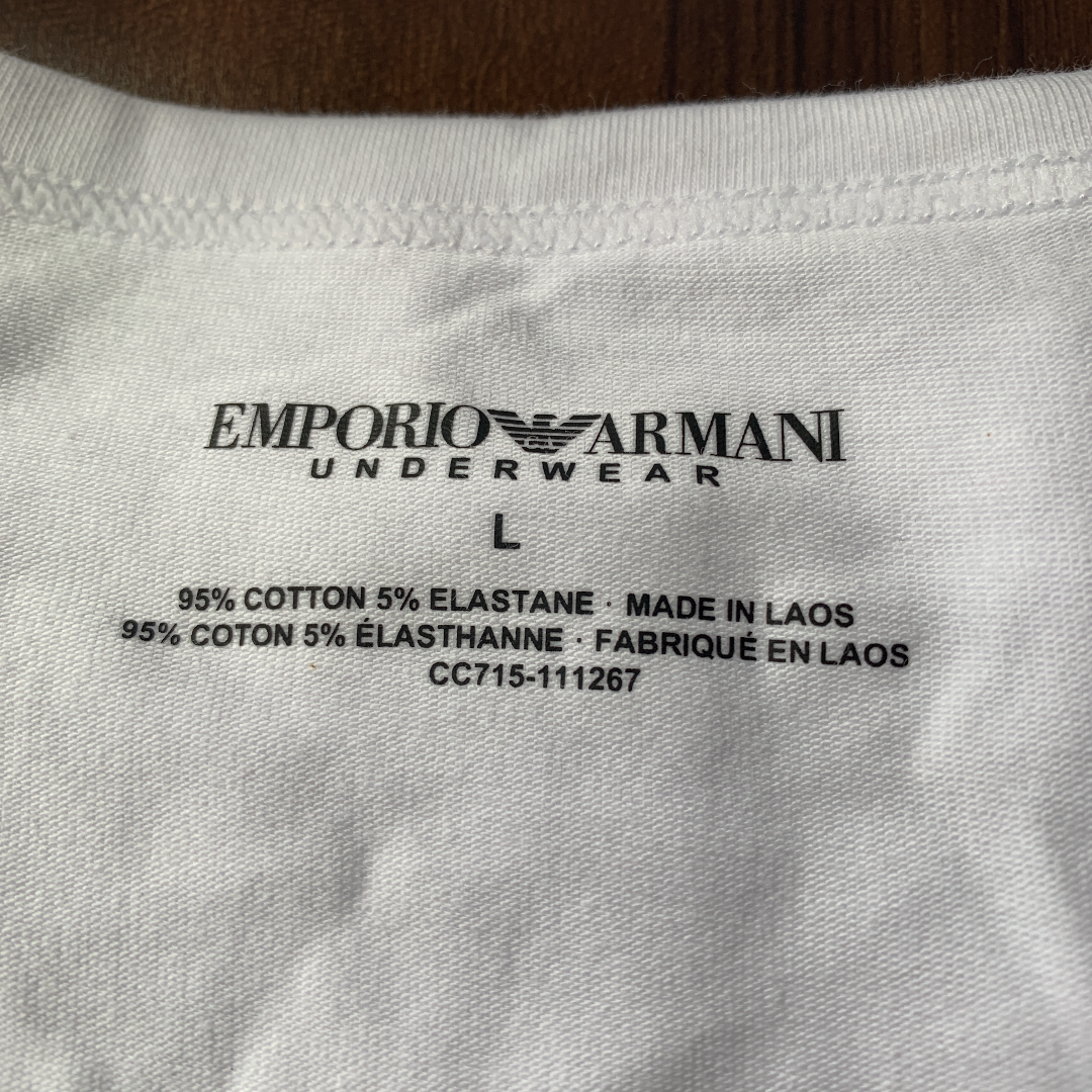 【新品】EMPORIO ARMANI アルマーニ Tシャツ メンズ 白