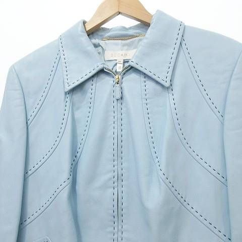 エスカーダ ESCADA ラムナッパ レザー ジャケット ジップアップ