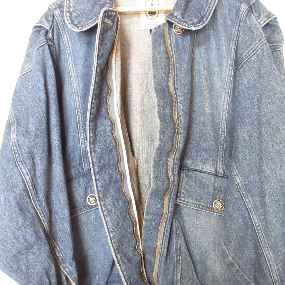 美品 leur logette ルールロジェット 丸襟 ラウンドカラー ジップ