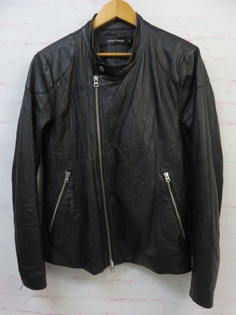 中古】Harlem Rounge ﾊ-ﾚﾑﾗｳﾝｼﾞ ﾚｻﾞｰｼﾞｬｹｯﾄ 豚革 HR-19901 ﾌﾞﾗｯｸ