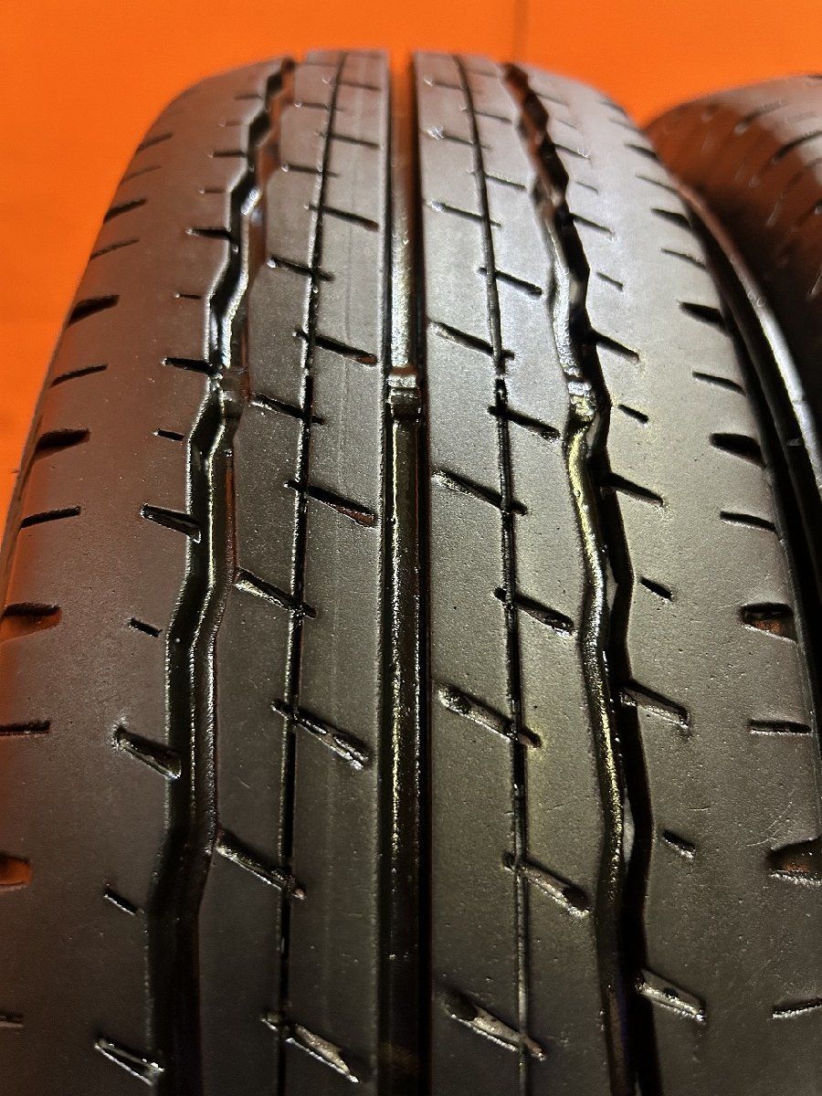 DUNLOP SP175L 155/80R14 88/86N LT 14インチ 2本 22年製 バリ溝