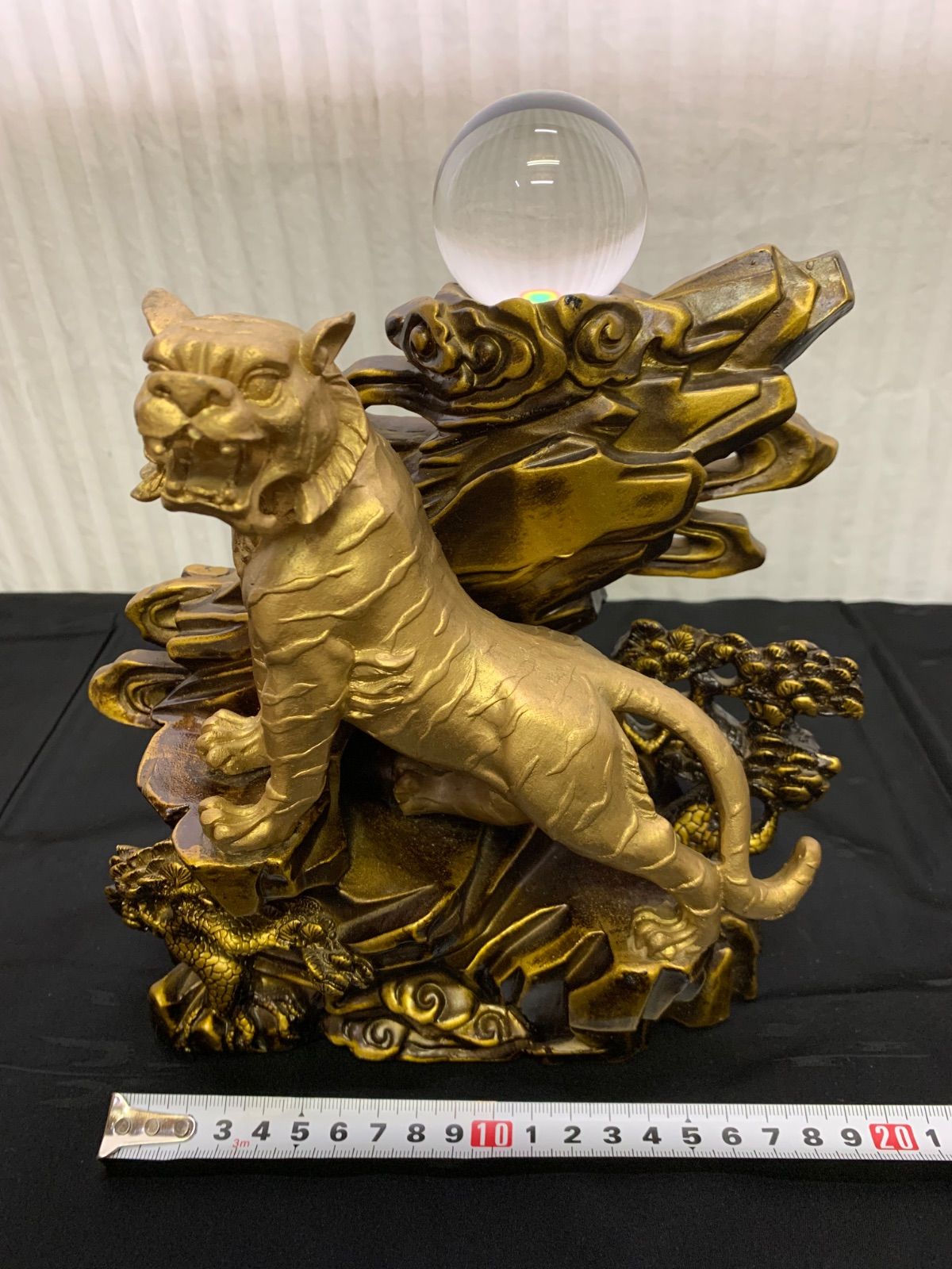 株木秀明 鋳銅製 虎の置物 美術品 株木秀明 鋳銅製 虎の置物 美術品 株木秀明 鋳銅製 虎